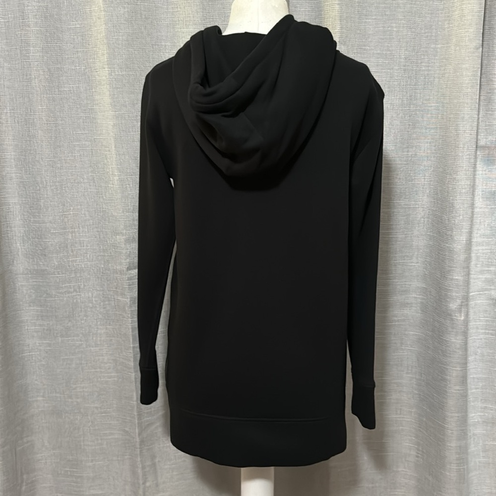 Like New-Worn 1X-RL Polo-Hooded Sweatshirt-XS-Black-Side Zippers-Longer Length - Picture 2 of 16